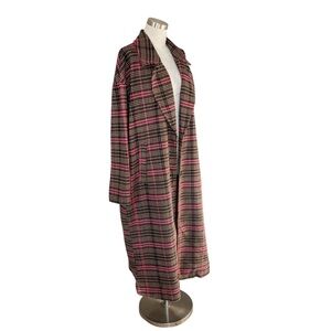 Wild Fable Plaid Trench Coat Academia Whimsigoth